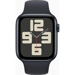 Смарт-часы Apple Watch SE 2024 GPS 44mm Midnight MXEK3LL/A (силиконовый ремешок M/L)