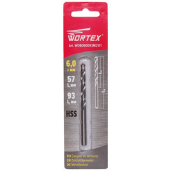 Сверло по металлу WORTEX диаметр 6.0 мм (WDB060093M2111)