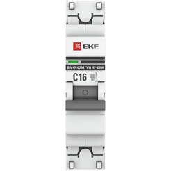 Выключатель автоматический EKF PROxima ВА 47-63M 1P 16А (C) 6кА (без теплового расцепителя)