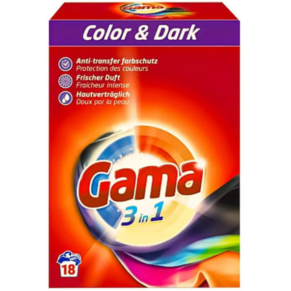 Стиральный порошок GAMA Color & Dark (1.08кг)