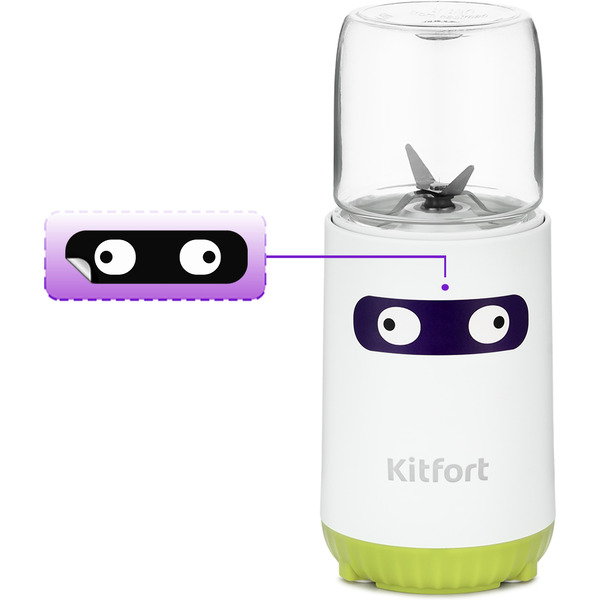 Блендер стационарный Kitfort KT-3033-2 (бело-салатовый)