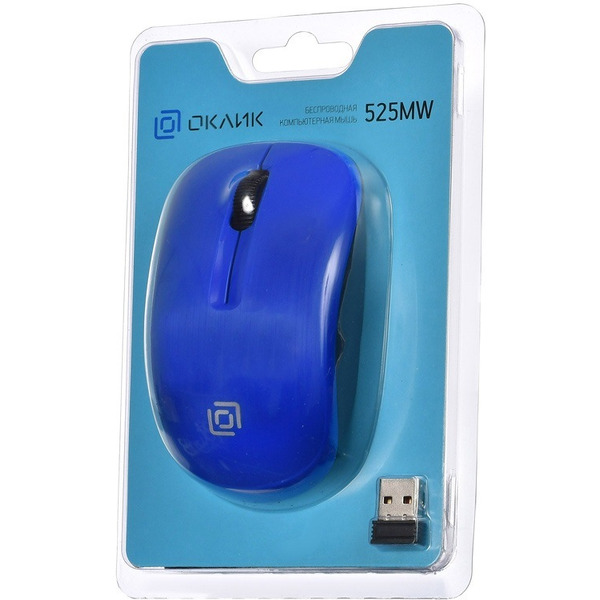 Мышь Oklick 525MW (синий)