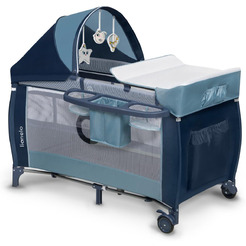 Кровать-манеж Lionelo Sven Plus (Blue Navy)