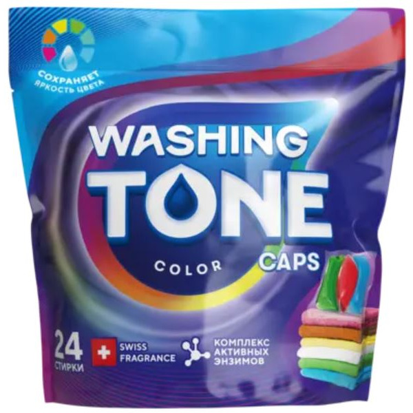Капсулы для стирки цветного белья WASHING TONE Color 24 шт. 9441010978