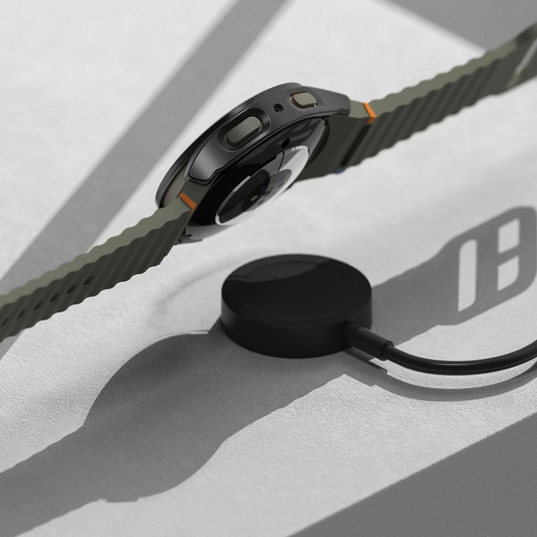 Чехол с защитным стеклом Ringke SLIM & TEMPERED GLASS для GALAXY WATCH 7 (40MM) TITANIUM BLACK