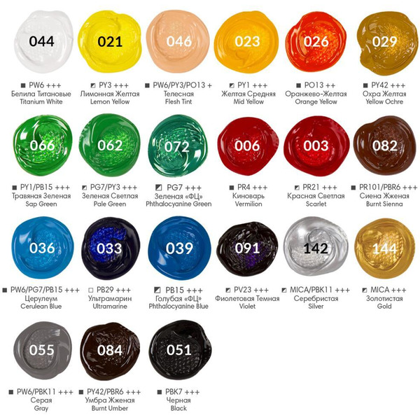 Краски акриловые художественные BRAUBERG HOBBY 192412