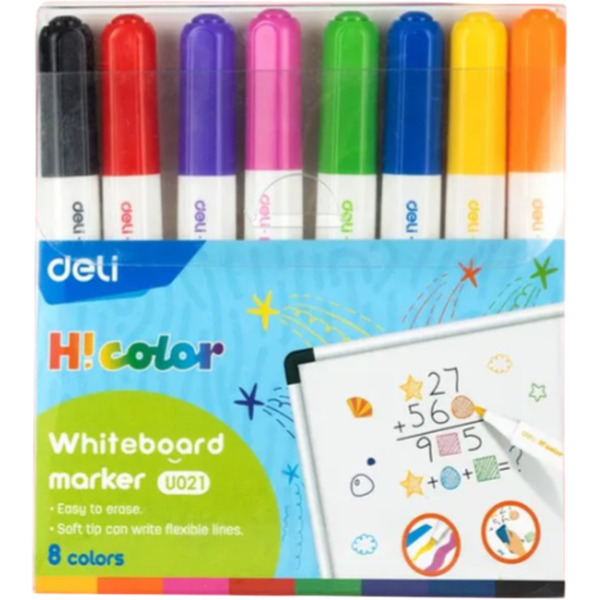 Набор маркеров для магнитно-маркерной доски DELI H! COLOR, DELI EU021