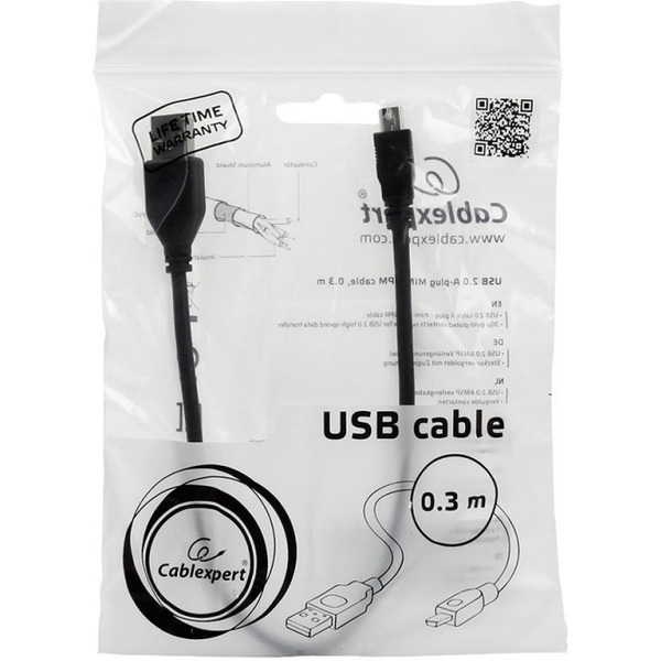 Кабель Cablexpert CCP-USB2-AM5P-1