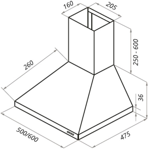 Кухонная вытяжка MAUNFELD Retro Light Eco 60 (бежевый)