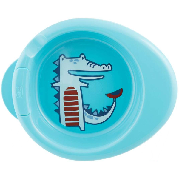 Термотарелка детская CHICCO Stay Warm, 6 мес+ 340624043 (голубой)