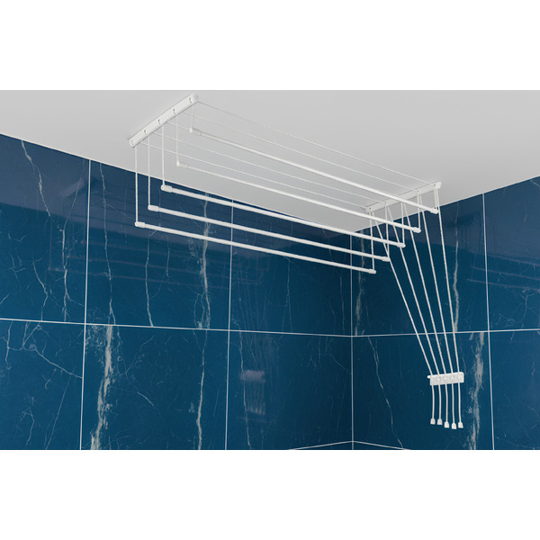 Сушилка для белья Sundays Home Потолочная 5 прутьев 110см (алюминий/белый)