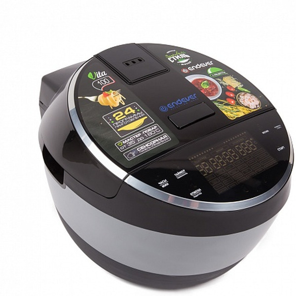 Мультиварка Endever Vita 100 (черный/сталь)