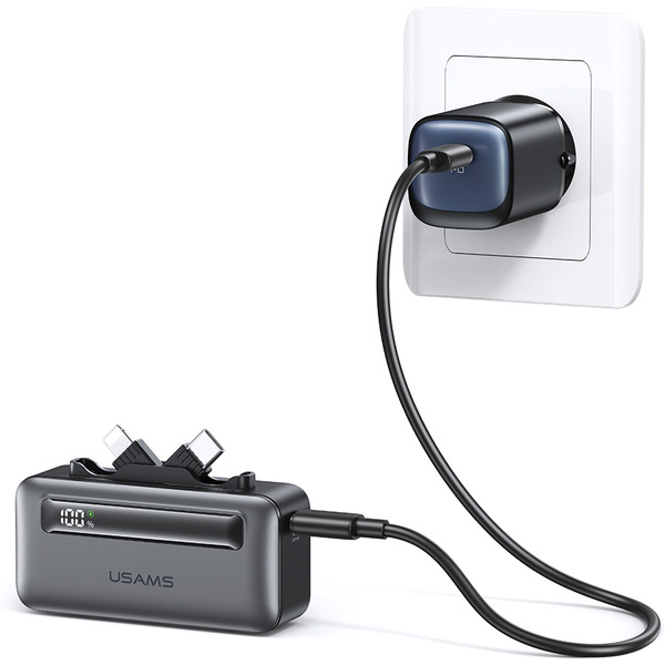 Внешний аккумулятор USAMS CD233 Mini 5000mAh (серый)