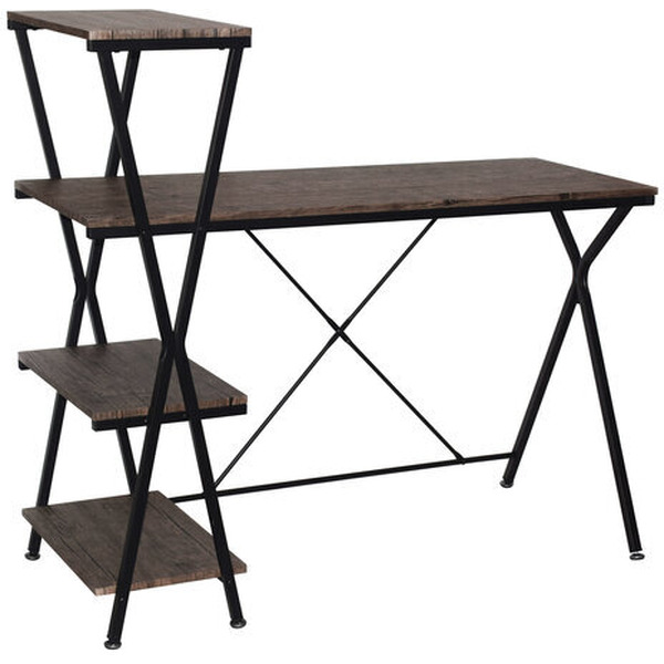 Стол-стеллаж Brabix Loft CD-004 (мореный дуб)