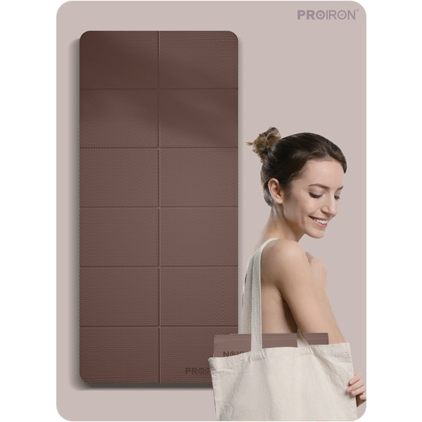 Коврик складной для йоги и фитнеса Proiron КС0606 (кофейный)