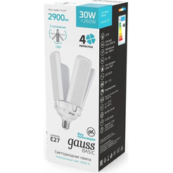Светодиодная лампочка Gauss Basic 30W 2900lm 4000K E27 Клевер-4 11732232