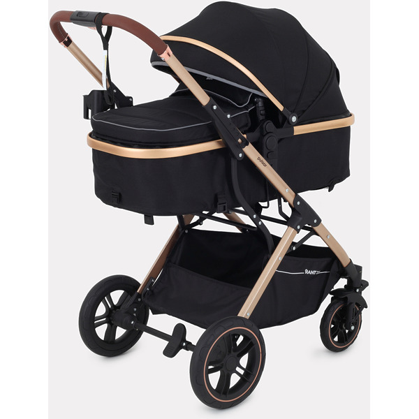 Детская универсальная коляска Rant Basic Pulsar Gold 2 в 1 RA160 (черный)