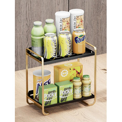 Органайзер для косметики настольный Happy Home HH-034B (черный/золотой)