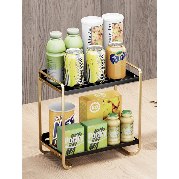 Органайзер для косметики настольный Happy Home HH-034B (черный/золотой)