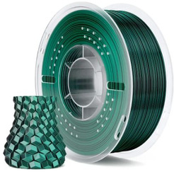 Пластик Elegoo PLA Silk 1.75 мм 1 кг 50.203.0707 (черно-зеленый шелк)