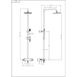 Душевая система Lauter Dew 21SH20404-4