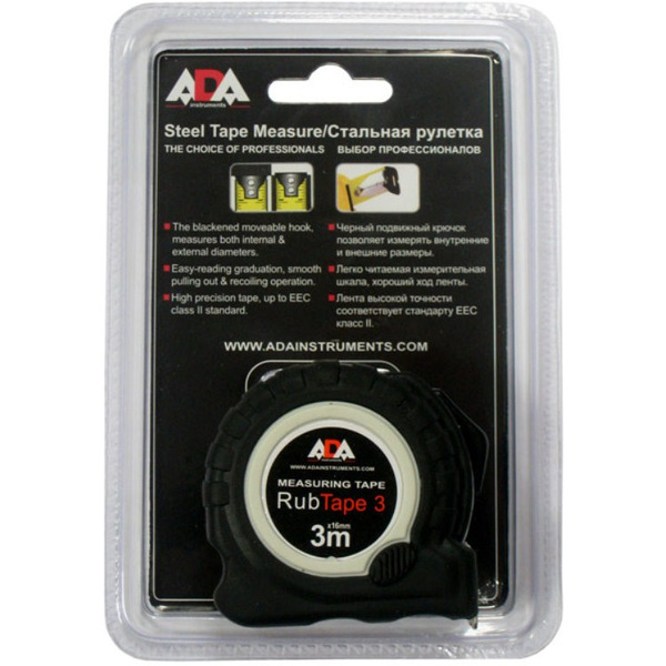 Рулетка ADA INSTRUMENTS RubTape 3 (А00155)