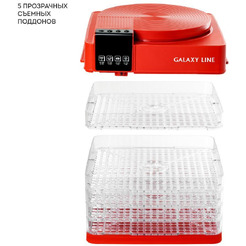 Сушилка для овощей и фруктов Galaxy Line GL2630 (красный)