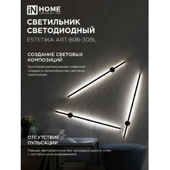 Светильник светодиодный IN HOME ESTETIKA ART-80B-30BL (4690612056944)