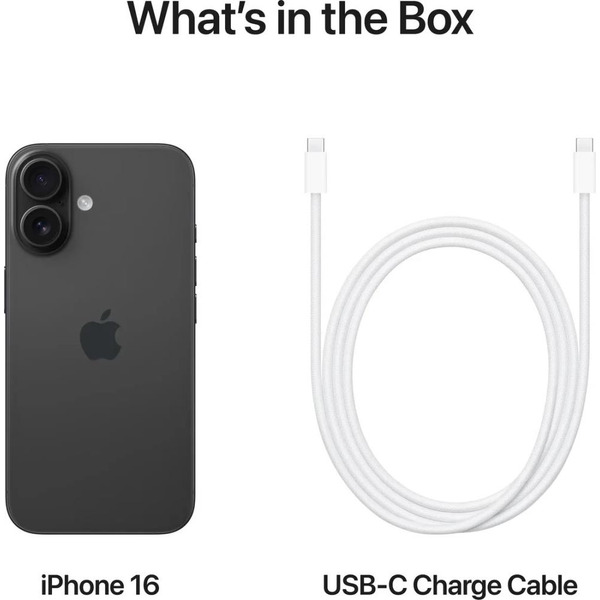 Смартфон Apple iPhone 16 128GB Black (MYE73HN/A)