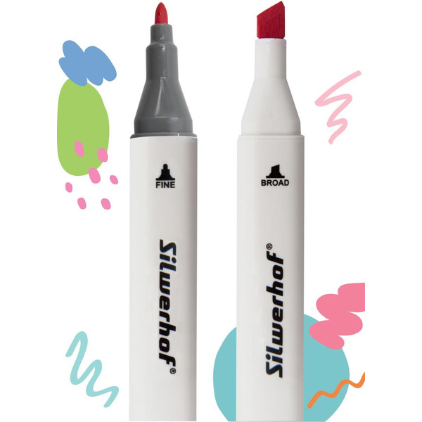 Набор маркеров для скетчинга Silwerhof (48 цв)