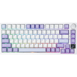 Компьютерная клавиатура AJAZZ AK820 PRO Gift Switch (фиолетово-бело-синяя)