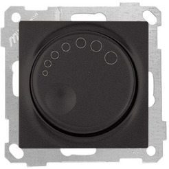 Светорегулятор с подсветкой Mutlusan 2100-444-0284 черный мат (21 серия)