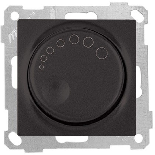 Светорегулятор с подсветкой Mutlusan 2100-444-0284 черный мат (21 серия)