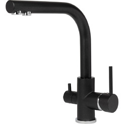 Смеситель для кухни ZorG AKVADUO PREMIUM BRASS black metallic