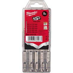 Набор буров MILWAUKEE M2 SDS-plus 5 шт (4932352338)