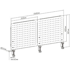 Органайзер для рабочего стола Cactus CS-PEGB-BK