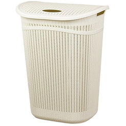 Корзина для белья Idea Вязание М2613 (белый)