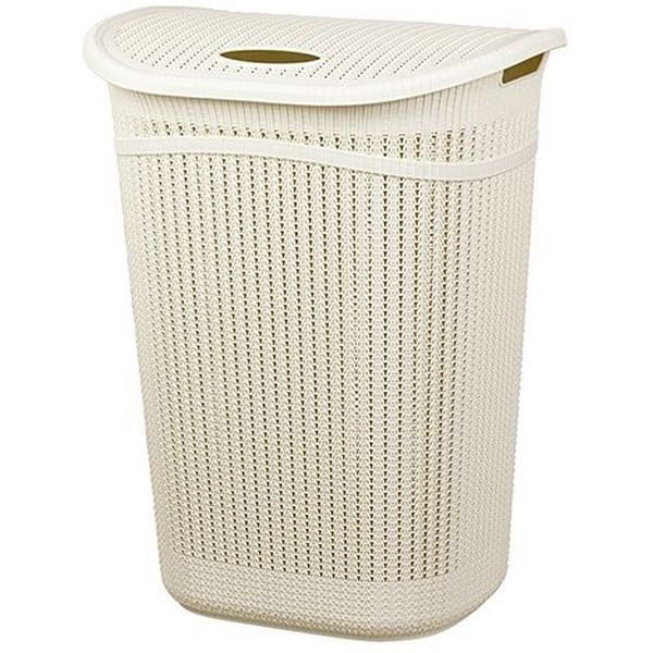 Корзина для белья Idea Вязание М2613 (белый)