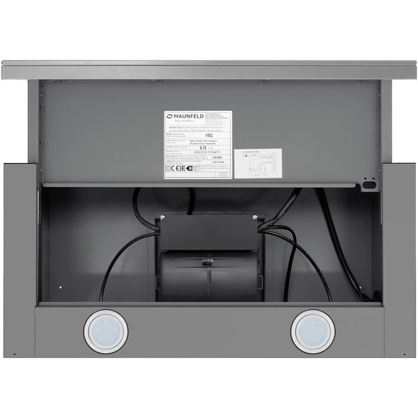 Вытяжка MAUNFELD VSQ 60 (нержавеющая сталь/белое стекло)