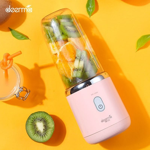 Портативный блендер Deerma DEM-NU05 (розовый)