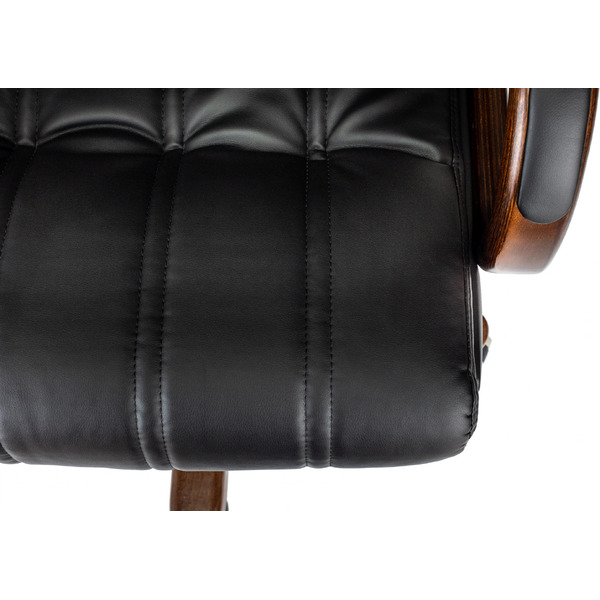 Офисное кресло Бюрократ T-9932Walnut (черный, экокожа)
