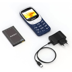 Мобильный телефон Maxvi K200 + ЗУ WC-112 (синий)
