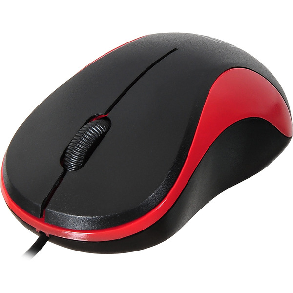 Мышь Oklick 115S (черный/красный)