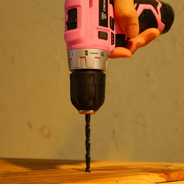 Дрель-шуруповерт Deko GCD12DU3 PINK SET2 (063-4171)