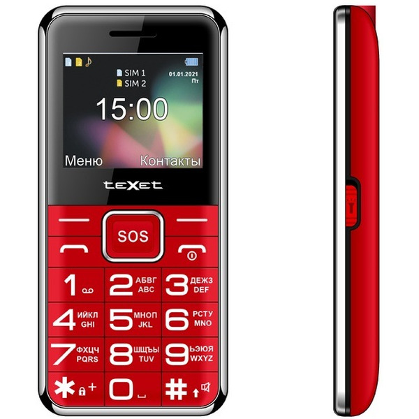 Мобильный телефон TeXet TM-B319 (красный)