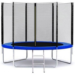 Батут пружинный FUNFIT 252 см (с защитной сеткой и лестницей)