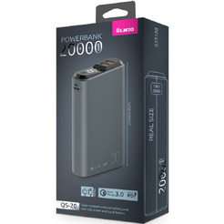 Внешний аккумулятор Olmio QS-20 20000mAh (темно-серый) 039188