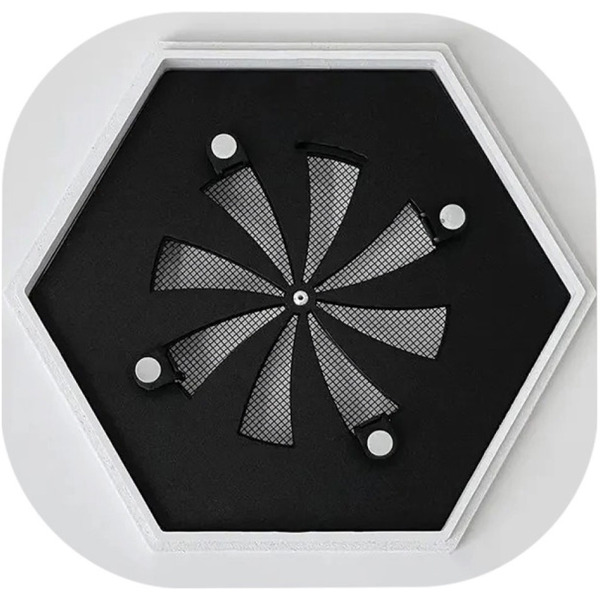 Вентиляционная решетка теневая с регулировкой воздуха HOMY AIR AH100WR