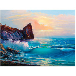 Картина стразами (алмазная мозаика) ОСТРОВ СОКРОВИЩ «Море» 662453