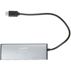 Разветвитель USB-C Digma HUB-4U2.0-UC-DS